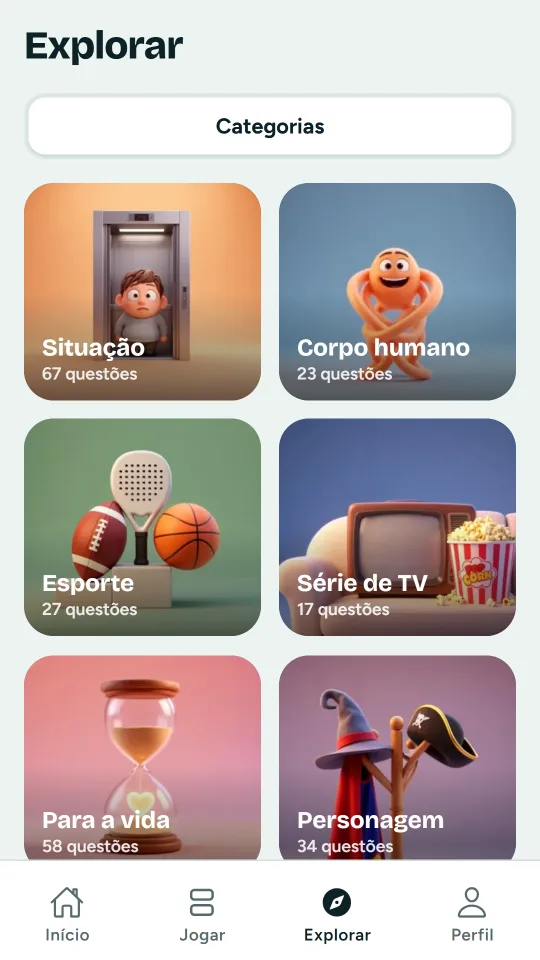 As categorias ilustradas